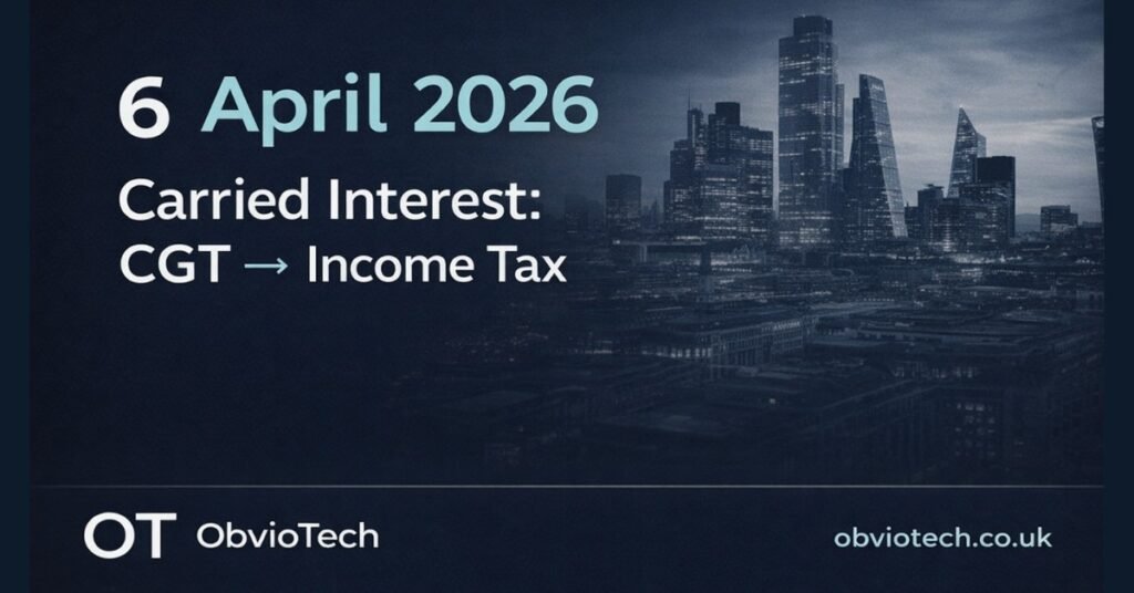 UK carried interest tax reform 2026 — fund manager guide to the April deadline