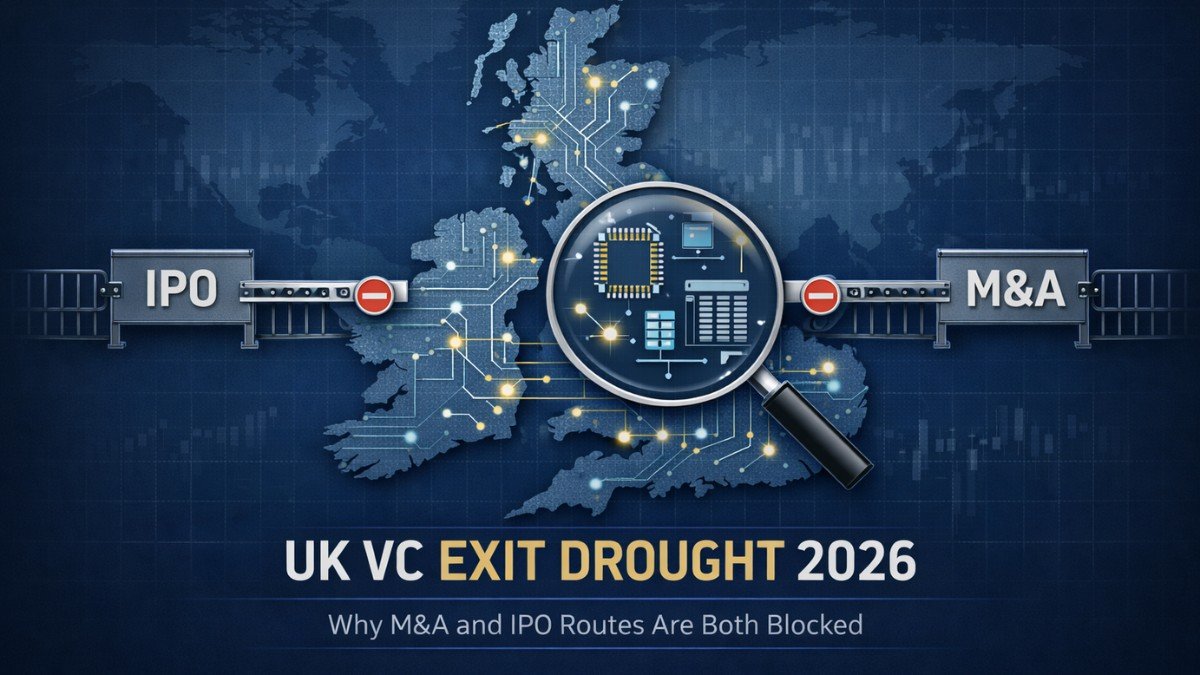UK VC exits 2026 showing blocked IPO and M&A routes for venture capital